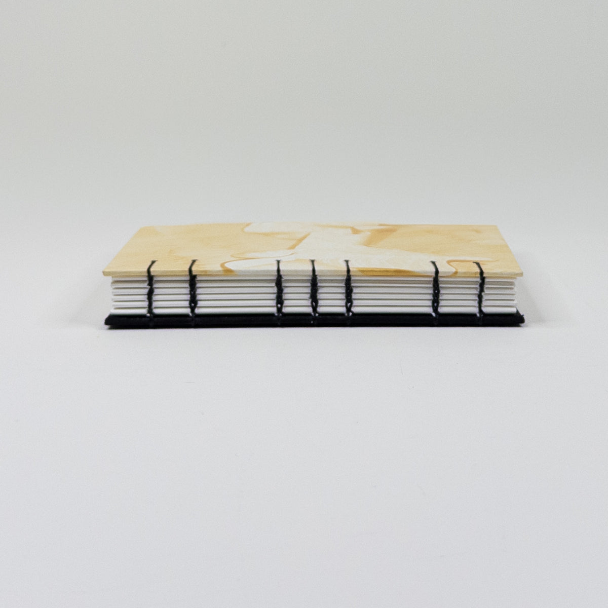 Coptic Stitch Handmade Book - Gold & Black