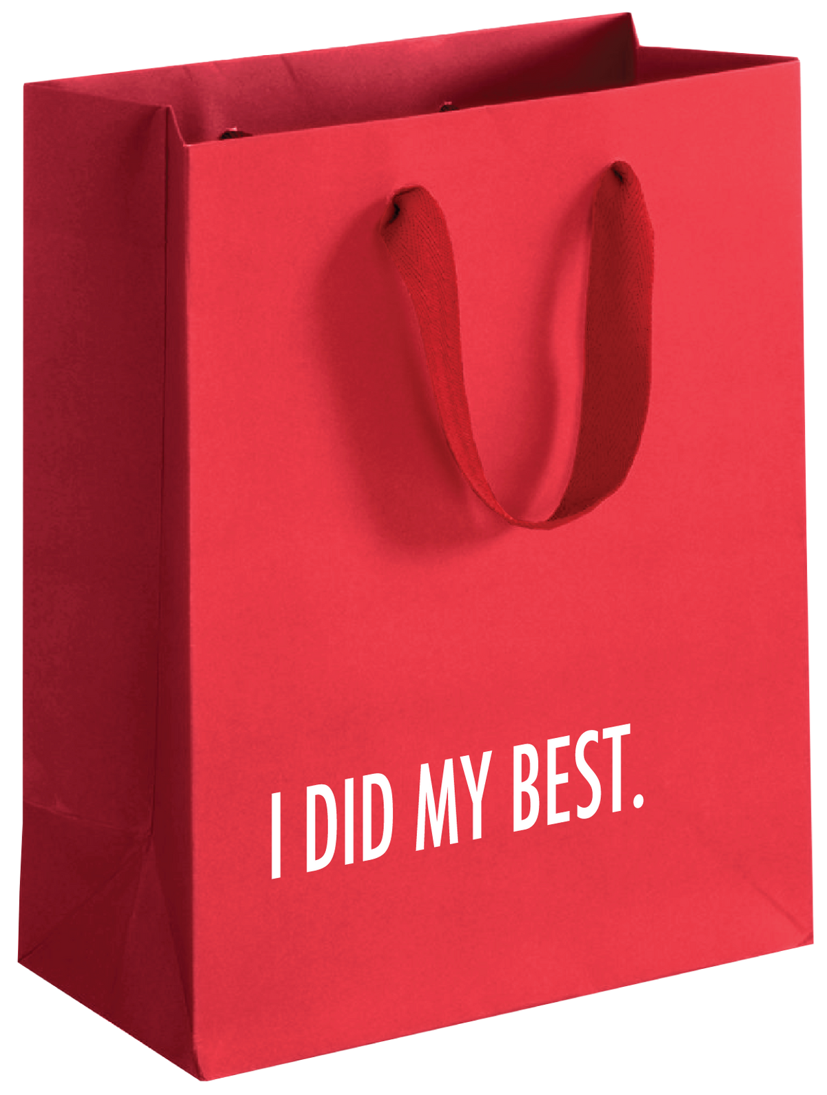 Did My Best (Red) - Christmas Gift Bag