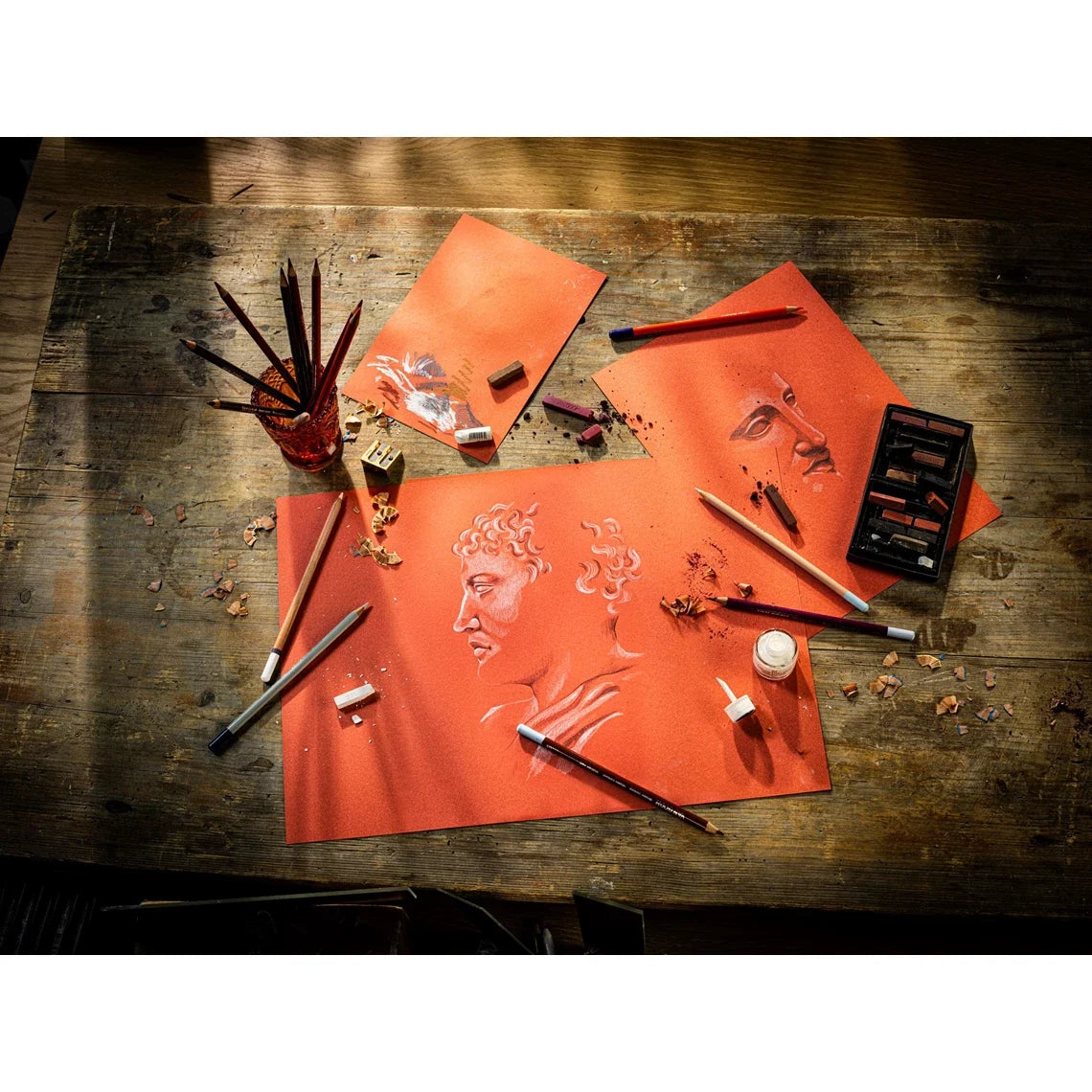 Rembrandt Toned Sanguined Red Paper 4x6 | 12 Sheets