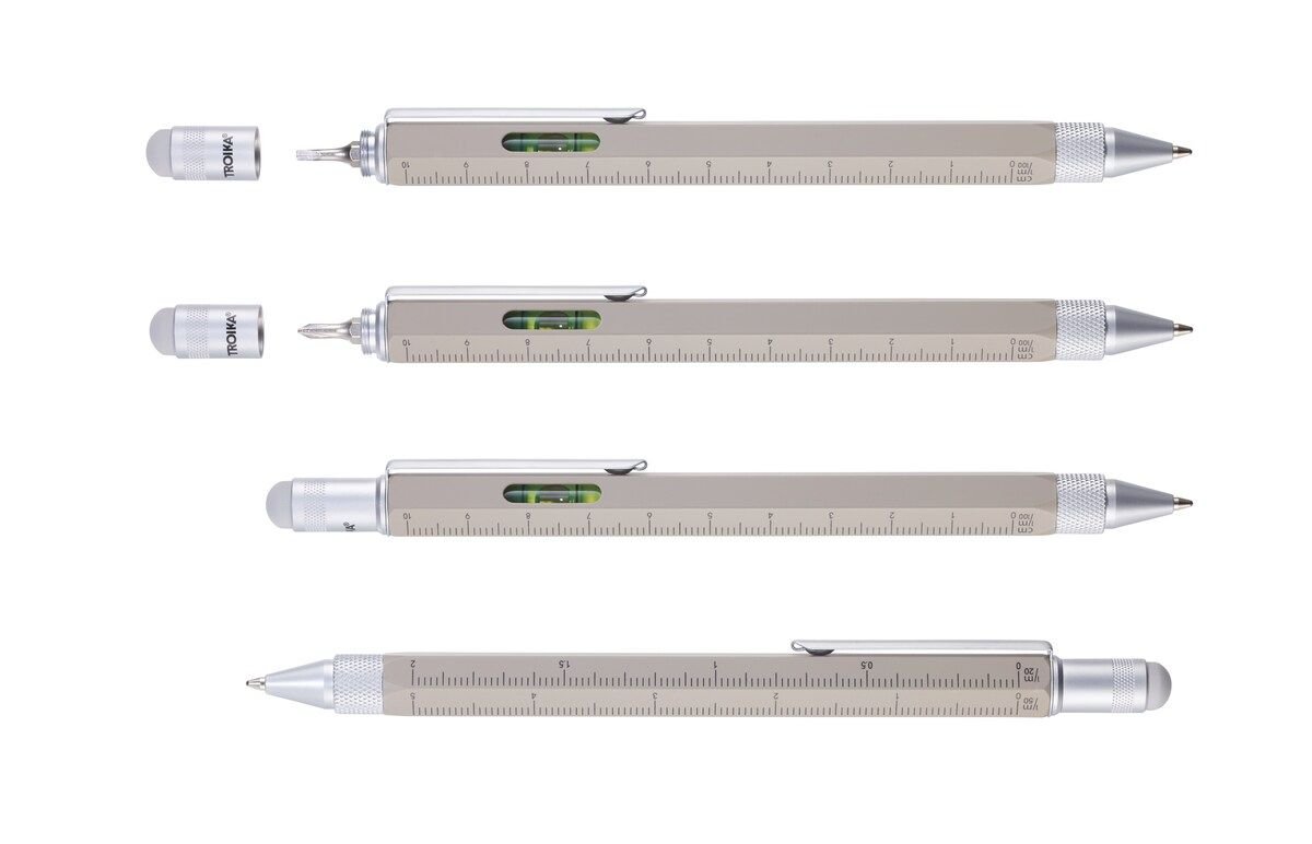 Troika Construction Pen PIP20 Multi-Tool Ballpoint Pen Concrete