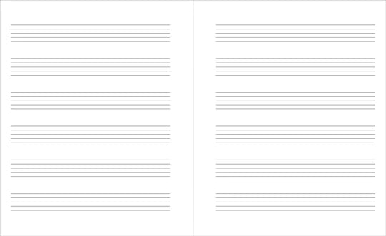 Wide Music Notebook