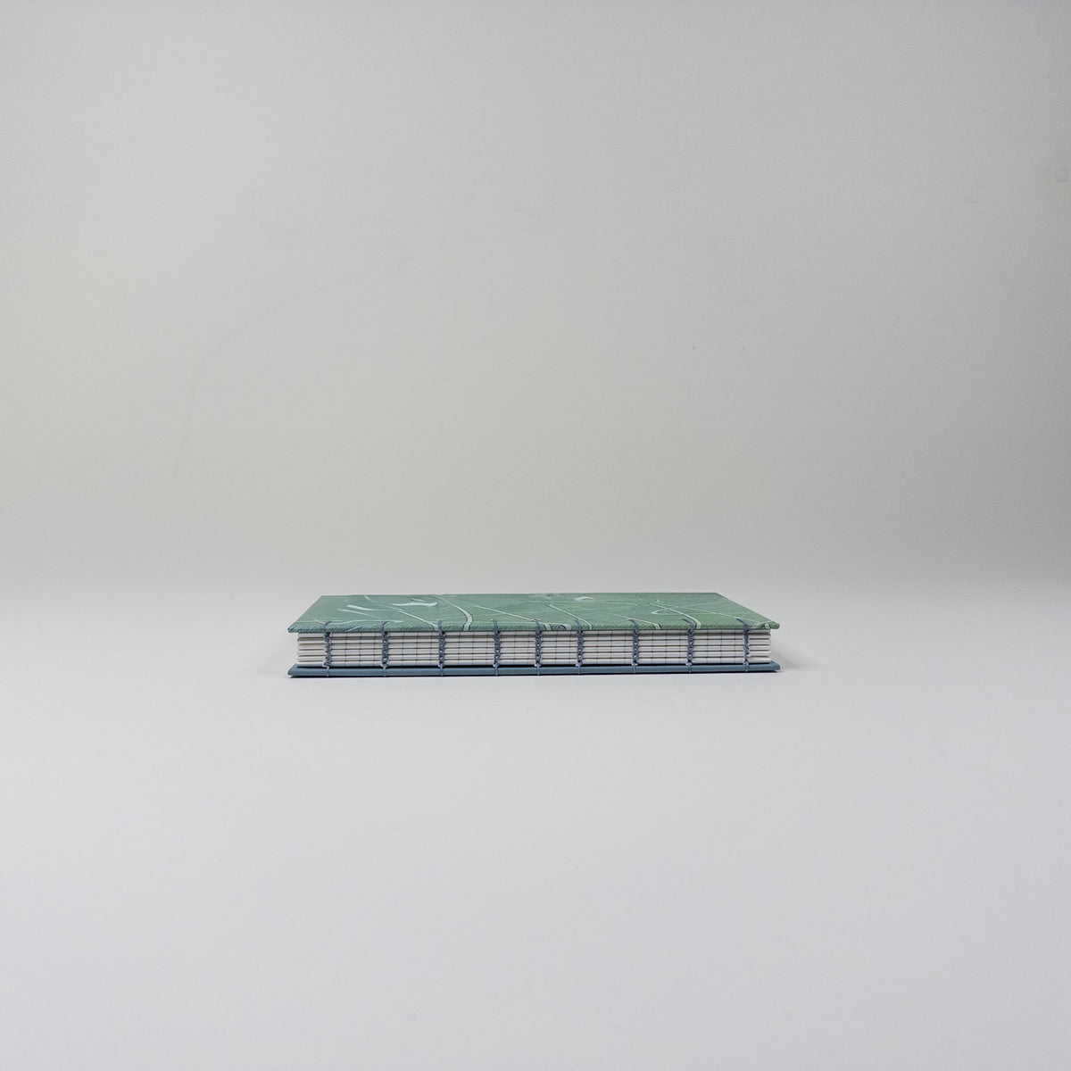 Coptic Stitch Handmade Book - Blue and Green