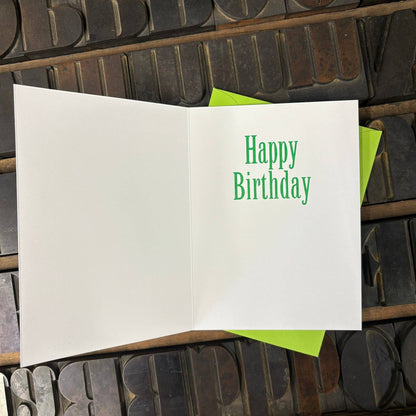 59 Again? Birthday Letterpress Greeting Card