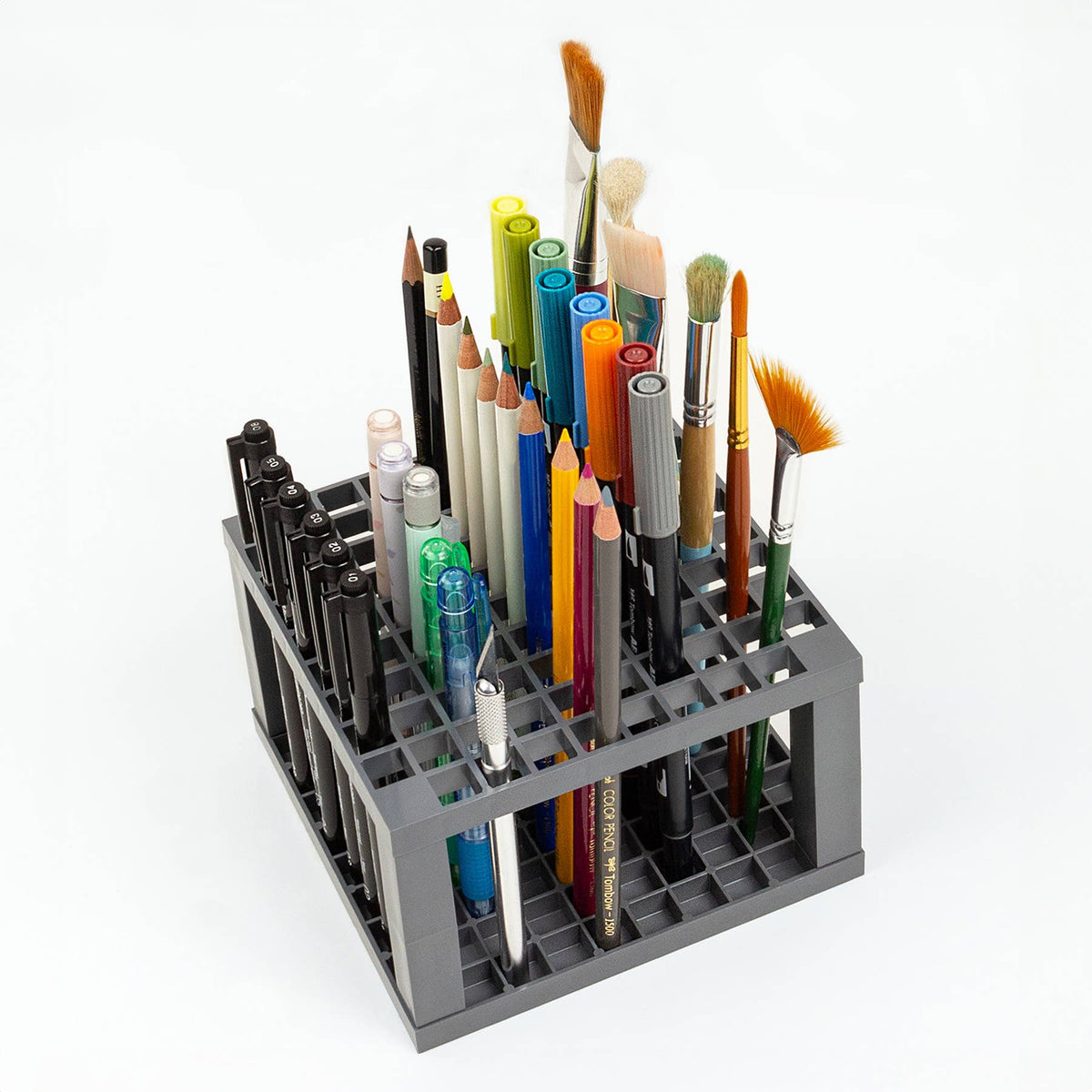 Dual Brush Pen Desk Stand