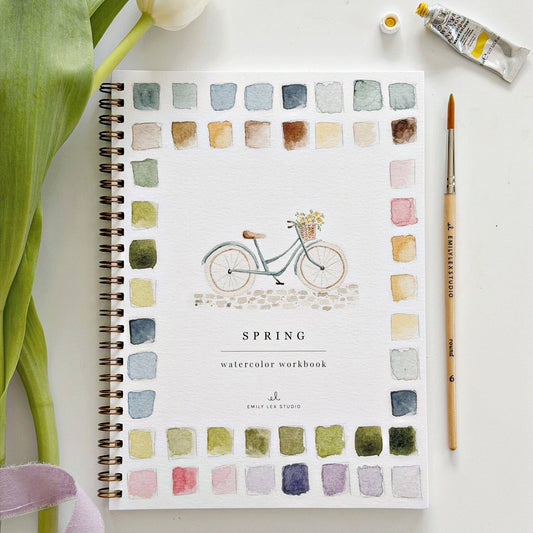 Spring watercolor workbook