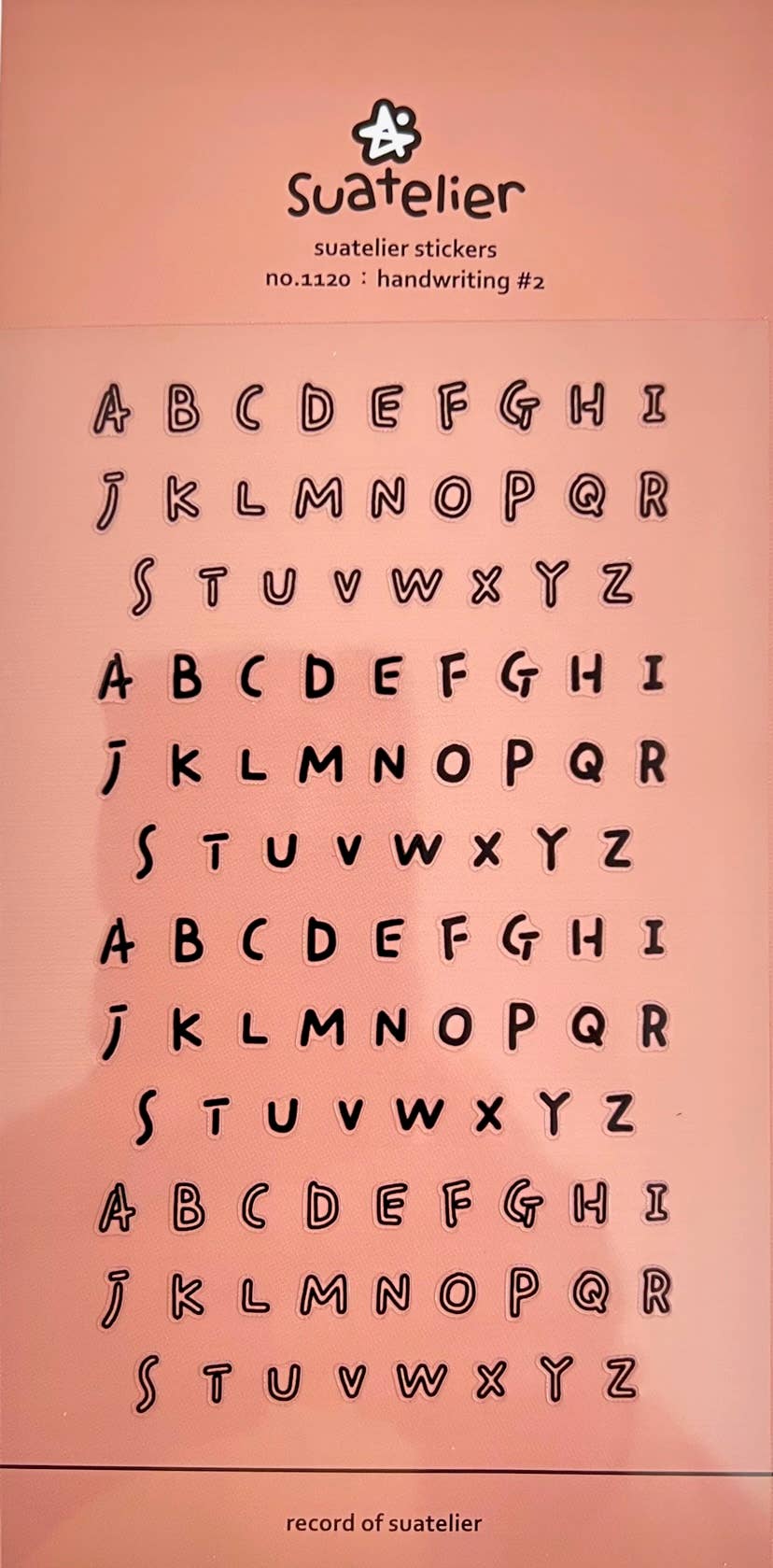 Handwritten Letter Stickers