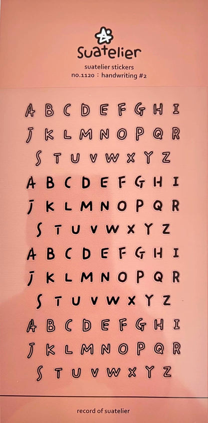 Handwritten Letter Stickers