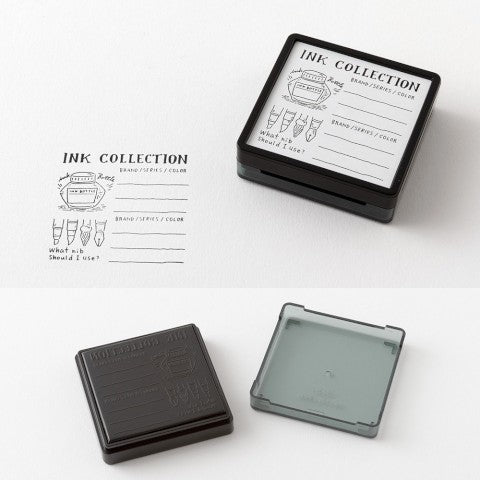 Midori Ink Collection stamp with ink swatch