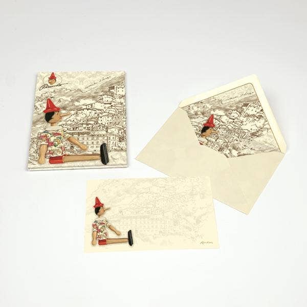 Portfolio Cards Large Size, Note Cards, Italian Stationery: PEACOCK