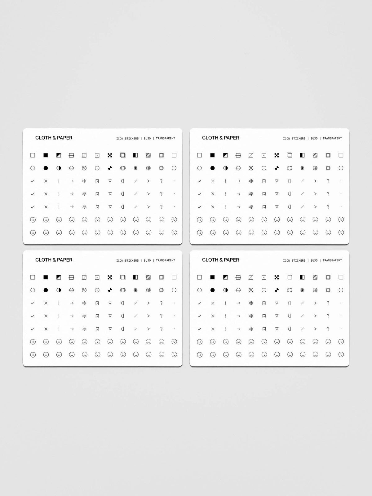 Bujo - Icon Stickers