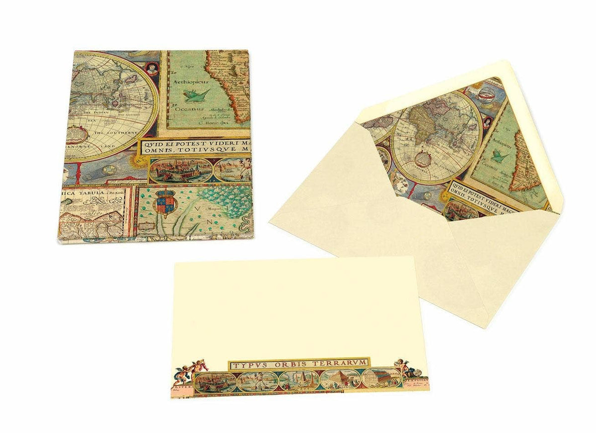 Portfolio Cards Large Size, Note Cards, Italian Stationery: PEACOCK