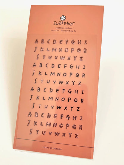 Handwritten Letter Stickers