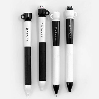 Spinning Cat Teacup Gel Pen, 0.5mm