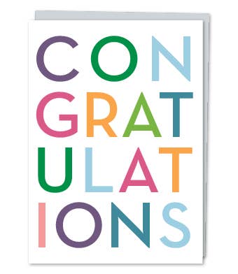 Congratulations” Greeting Card.