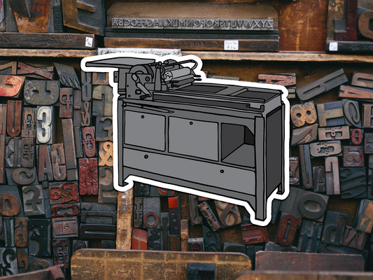 Vandercook Letterpress Sticker