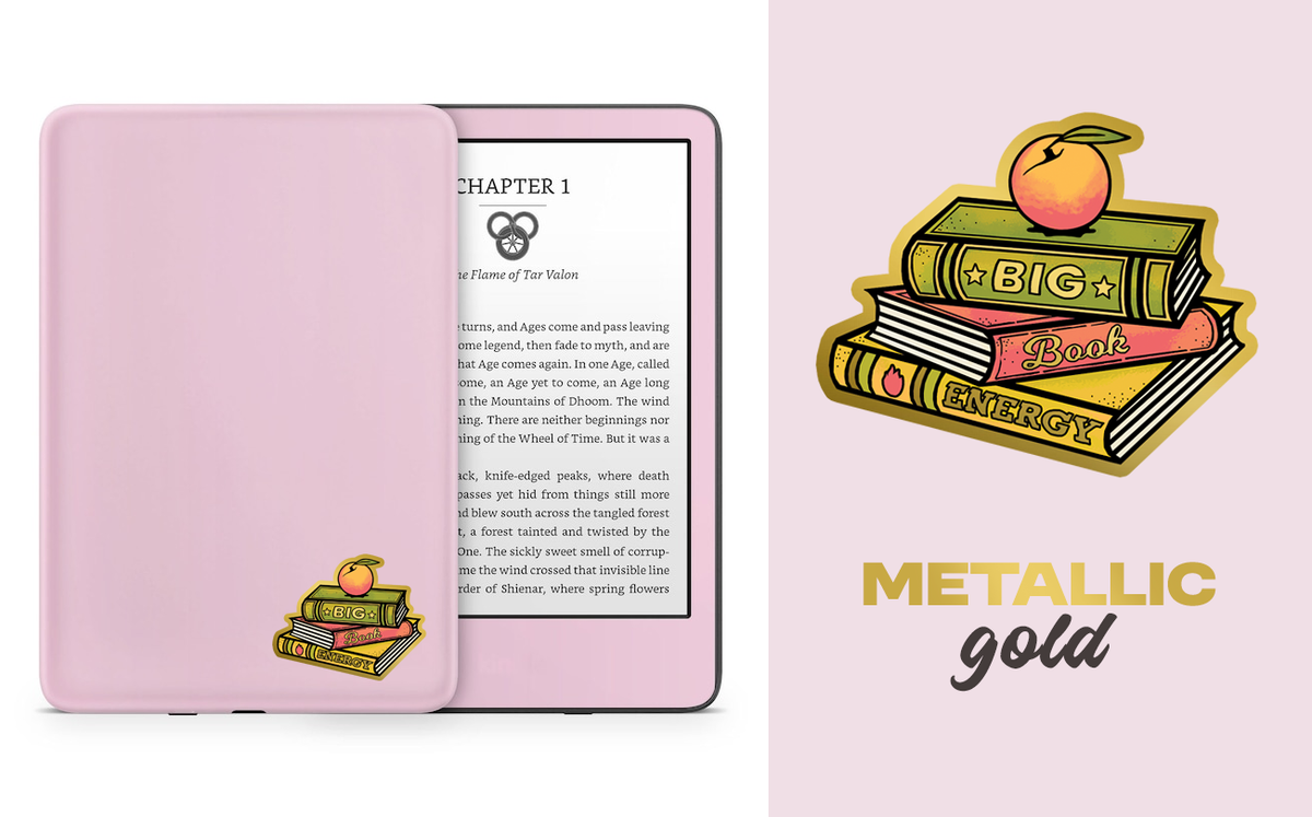 Big Book Energy Gold Sticker