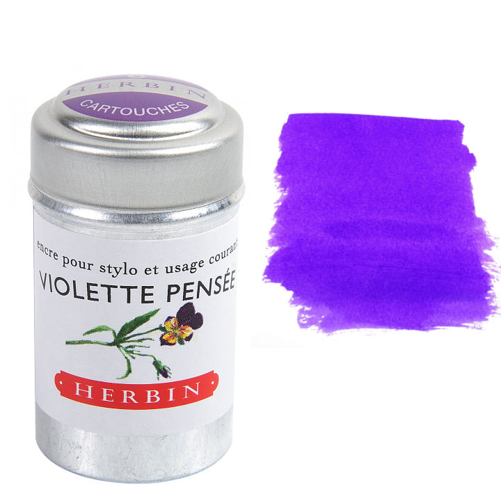 Rose Cyclamen (Pink Cyclamen) Fountain Pen Ink Cartridges - Tin of 6