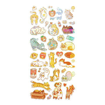 Bodega Kitties Sheet — Mini-Sticker Stationery Sheet