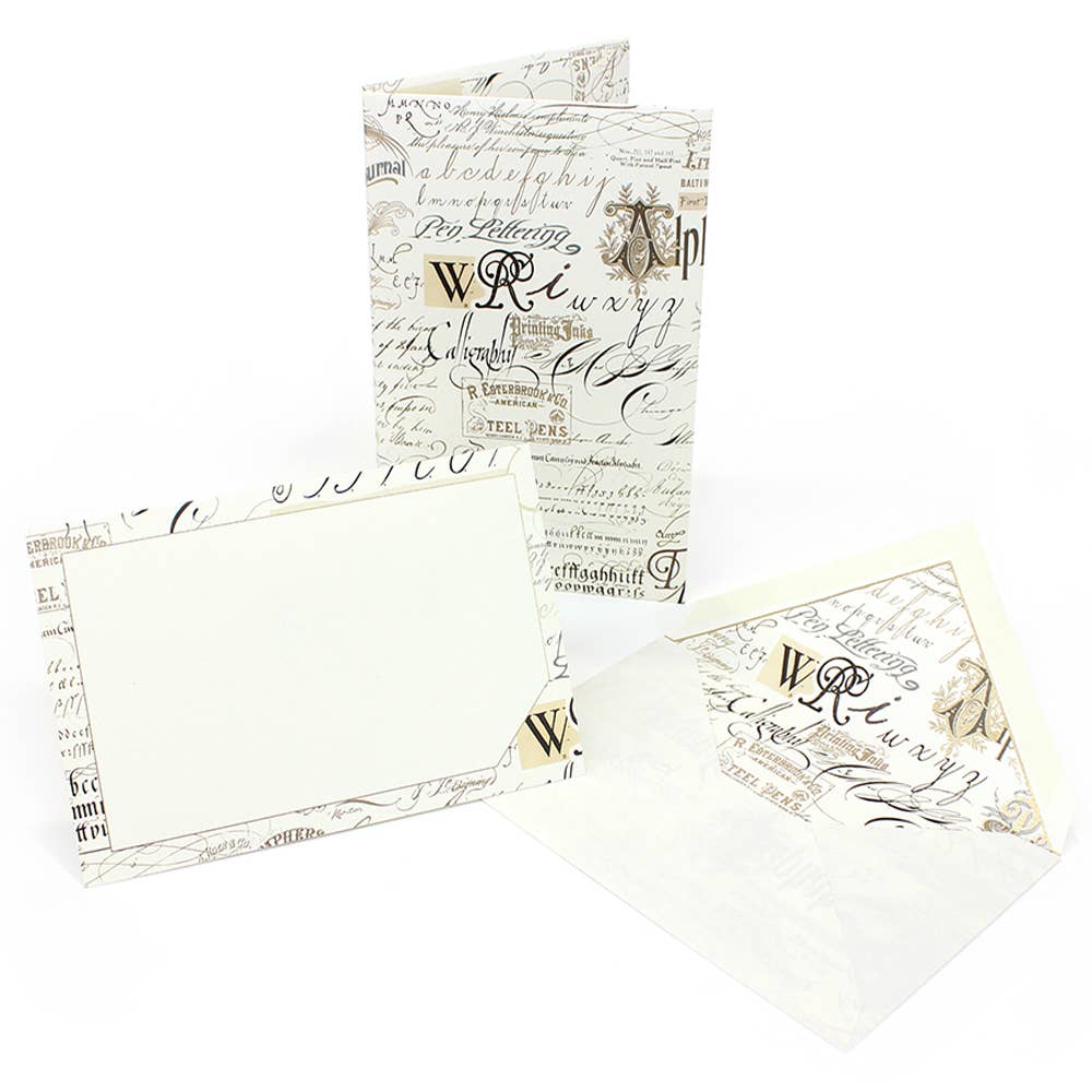 Portfolio Cards Large Size, Note Cards, Italian Stationery: PEACOCK