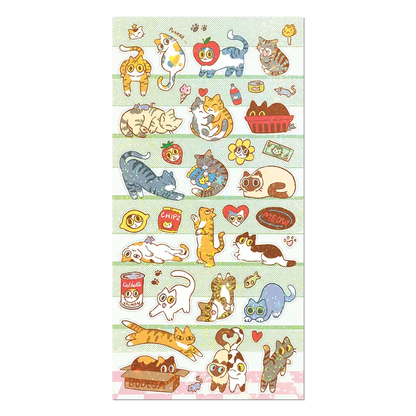 Bodega Kitties Sheet — Mini-Sticker Stationery Sheet