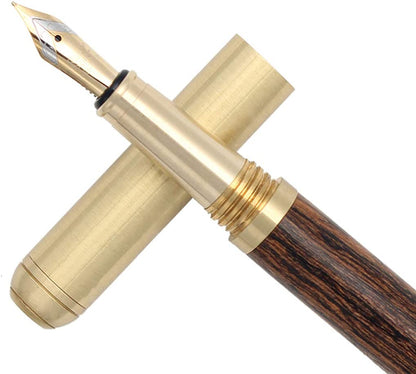 The Hemmingway | Handmade Wood and Brass Fountain Pen
