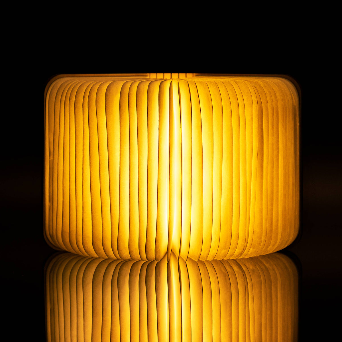 The book light opened into a full circle, glowing like a lantern in a dark room