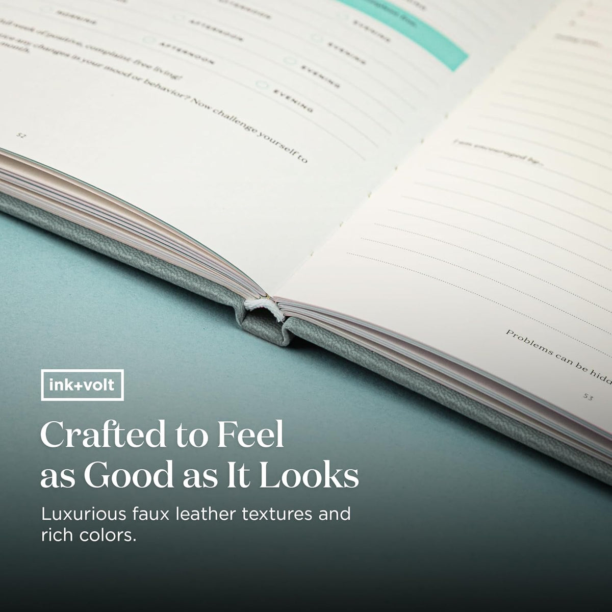 Ink+Volt Daily Gratitude Journal with Inspirational Quotes