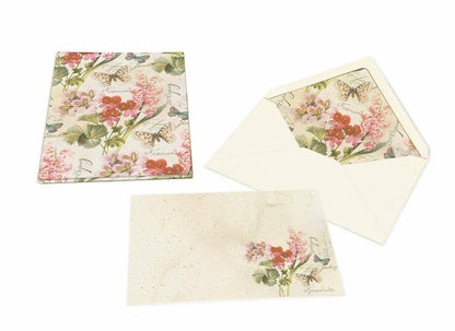 Portfolio Cards Large Size, Note Cards, Italian Stationery: PEACOCK