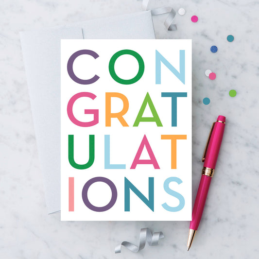 Congratulations” Greeting Card.