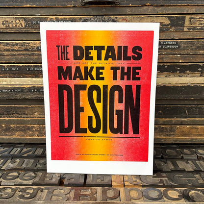 Details are the Design - Charles Eames Quote Print