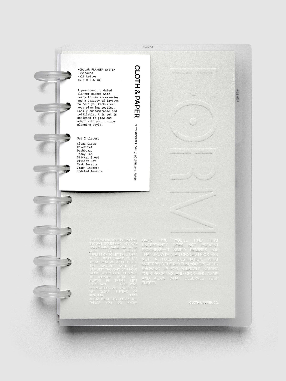 Half Letter - FORMA Modular Planner System