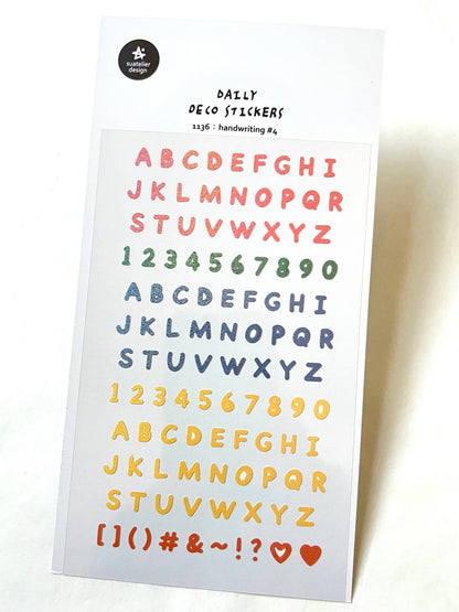 Colorful Letter Stickers