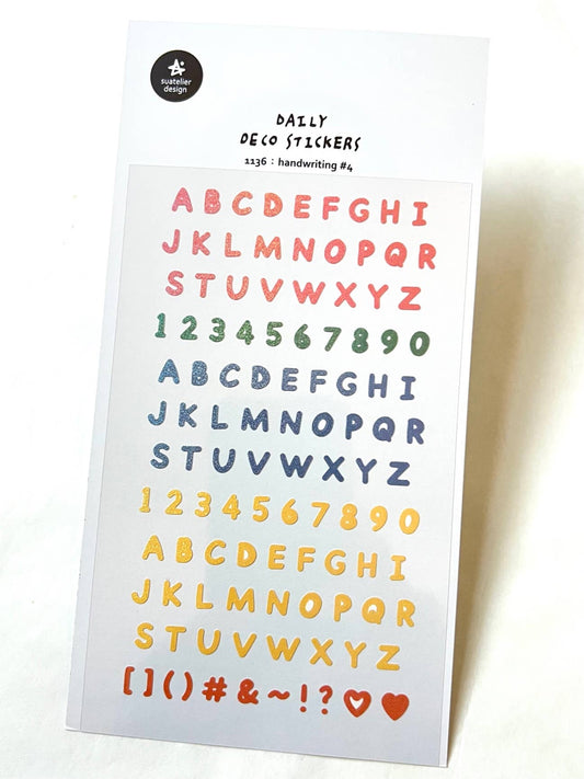 Colorful Letter Stickers