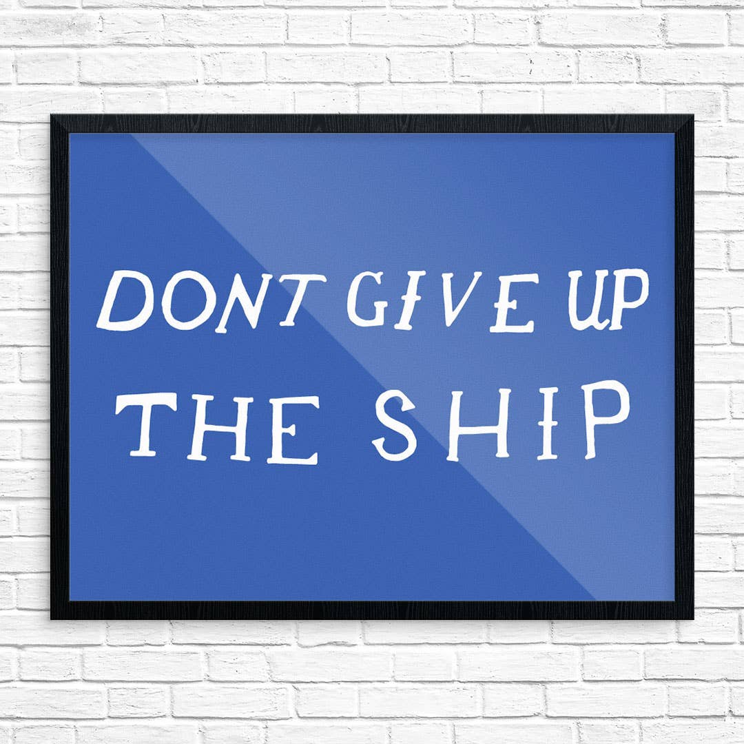 Don't Give Up The Ship Battle Flag Print