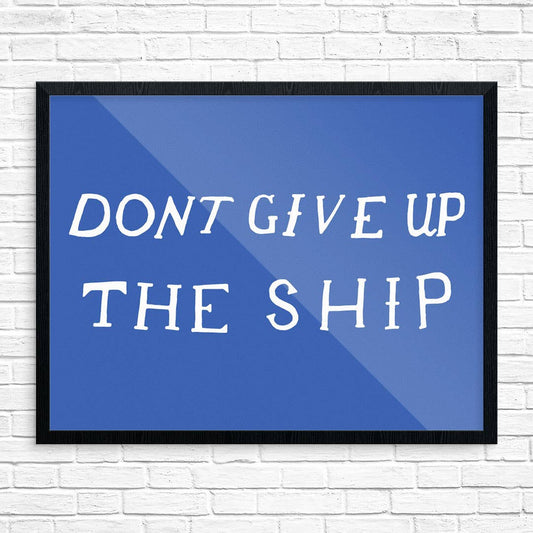Don't Give Up The Ship Battle Flag Print