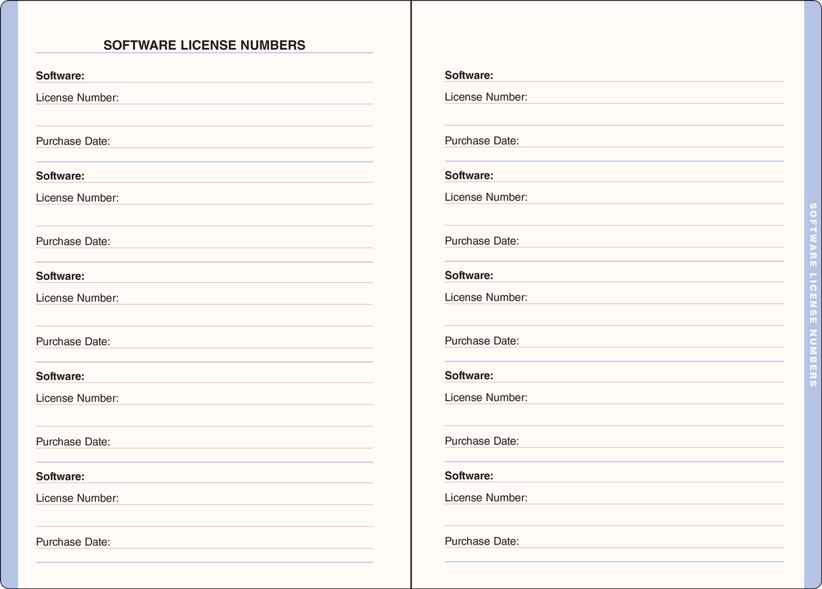 Wildflower Garden Large Internet Address & Password Logbook, detail