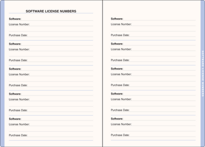 Wildflower Garden Large Internet Address & Password Logbook, detail