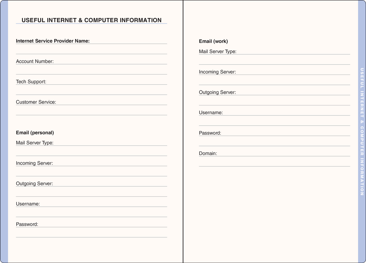 Wildflower Garden Large Internet Address & Password Logbook, detail