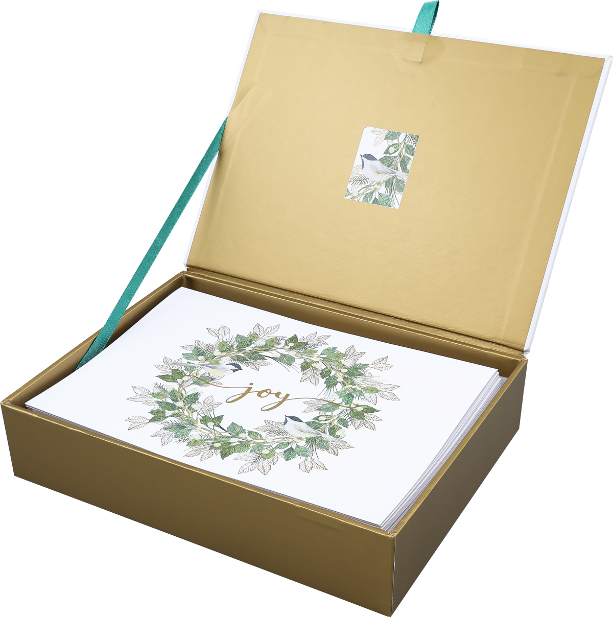 Wreath of Joy Deluxe Boxed Holiday Cards, detail
