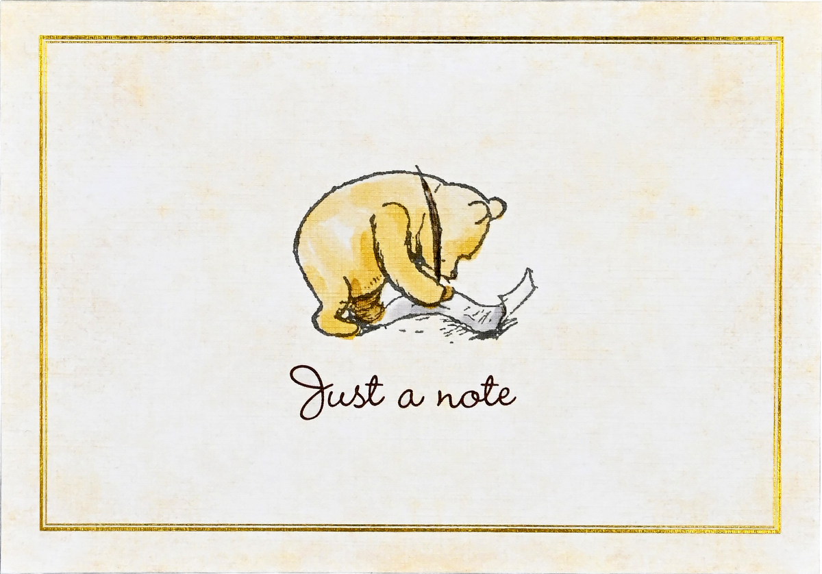 Winnie-the-Pooh Note Cards, front