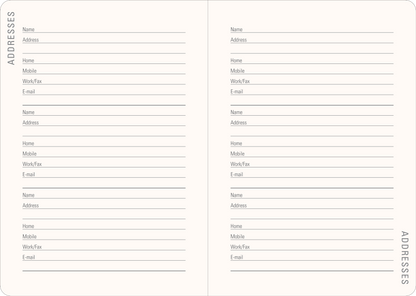 2027 Birds & Berries Weekly Planner, detail