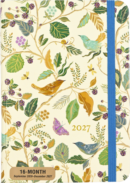2027 Birds & Berries Weekly Planner, front