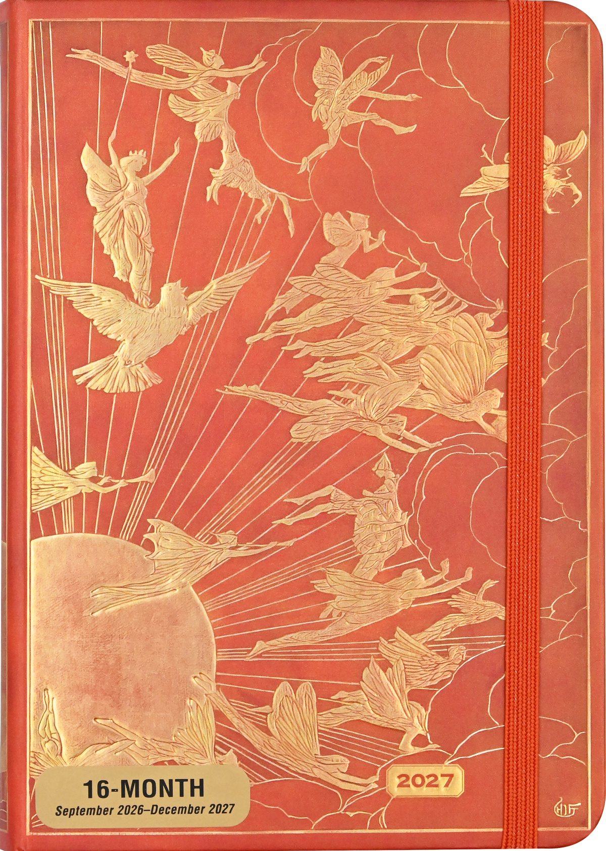2027 Orange Fairy Weekly Planner, front