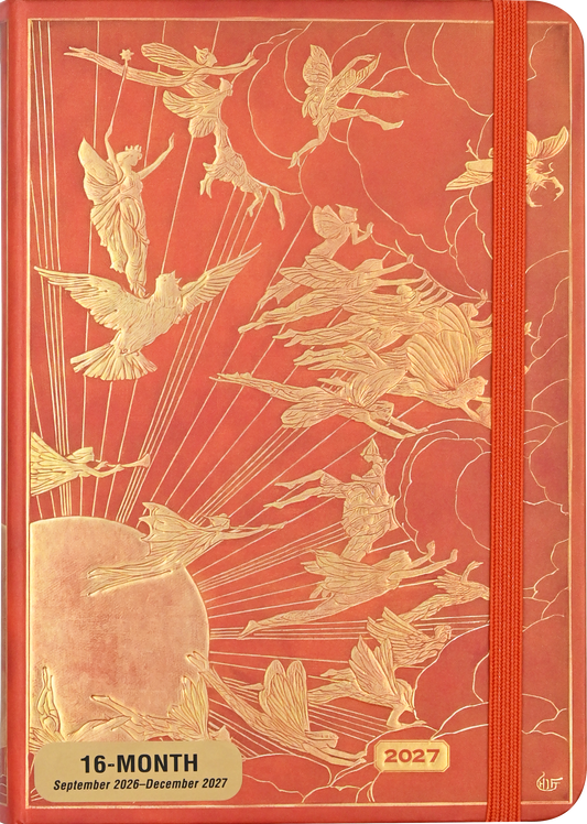 2027 Orange Fairy Weekly Planner, front