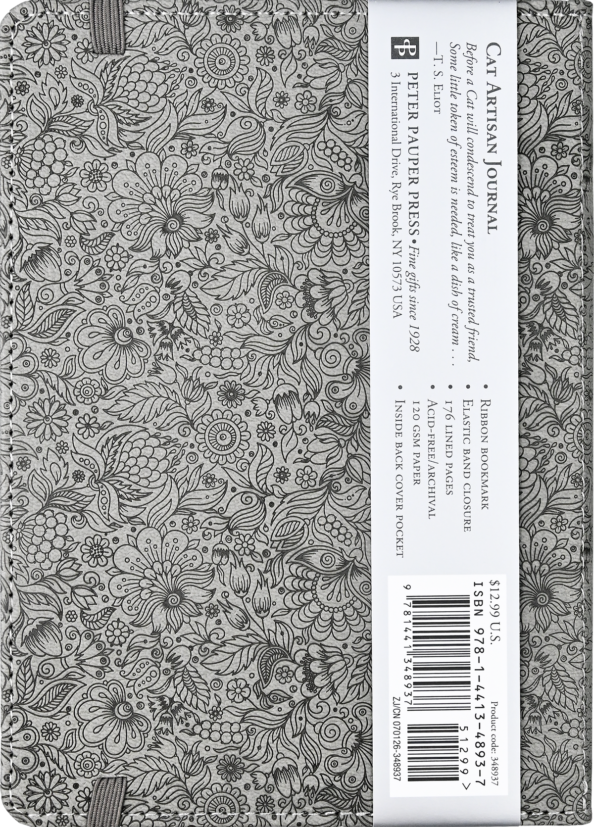 Artisan Cat Journal, back cover