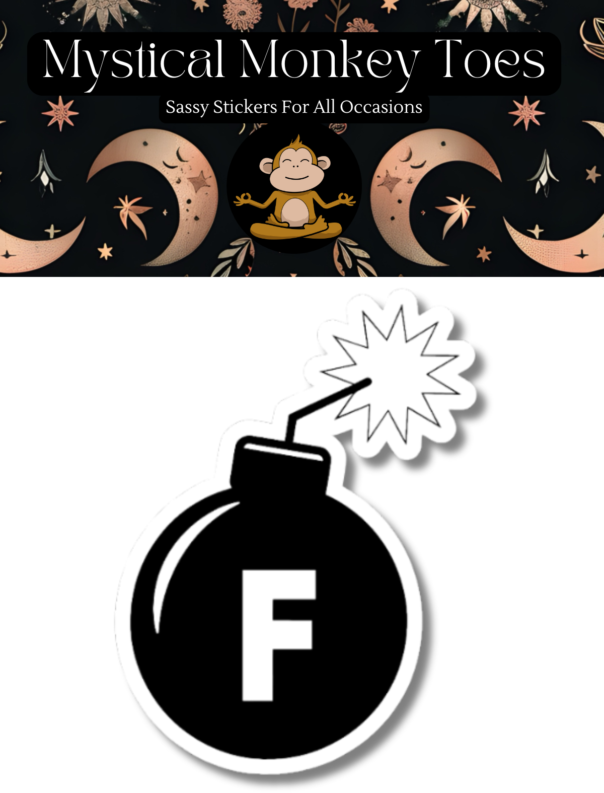 Funny F Bomb Vinyl Sticker