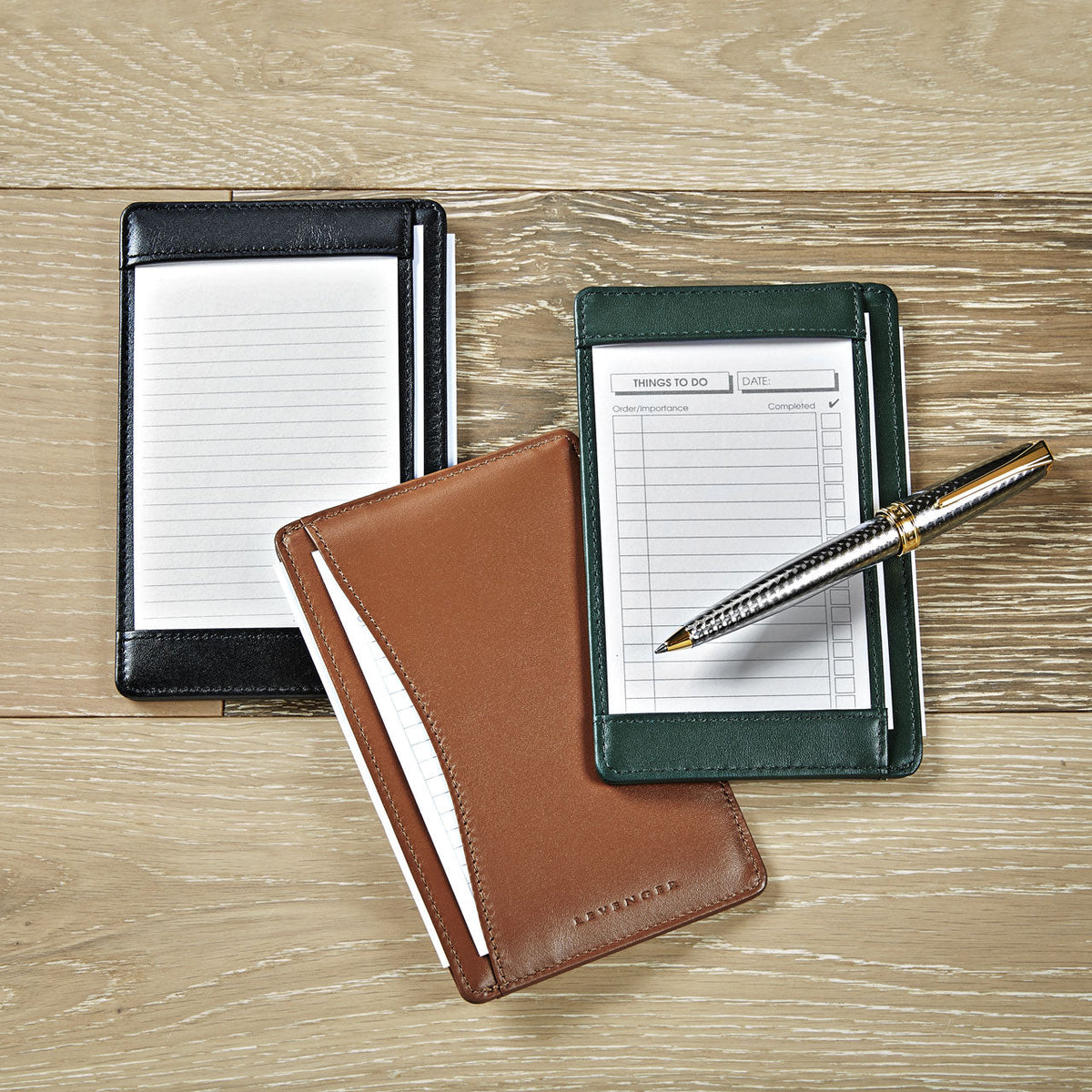 Levenger Pocket Briefcase, Leather 3x5 Note Card Holder