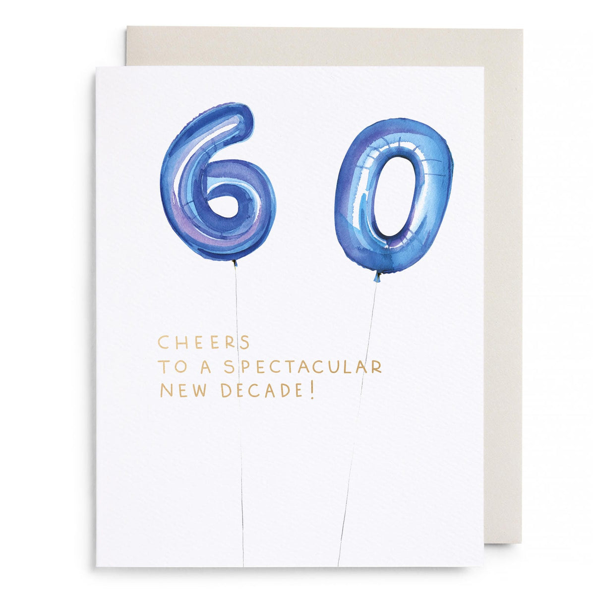 Helium 60 Birthday by E. Frances Paper, front