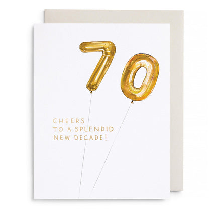 Helium 70 Birthday by E. Frances Paper, front