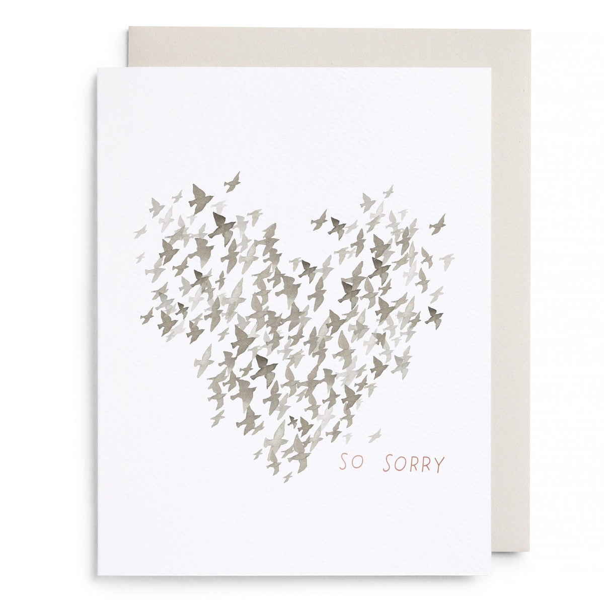 Starlings Sympathy Card by E. Frances Paper, front
